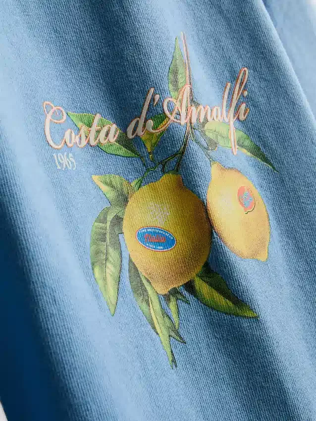 Košile s potiskem citronů z Amalfi