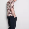 Košile s potiskem mořských dlaždic