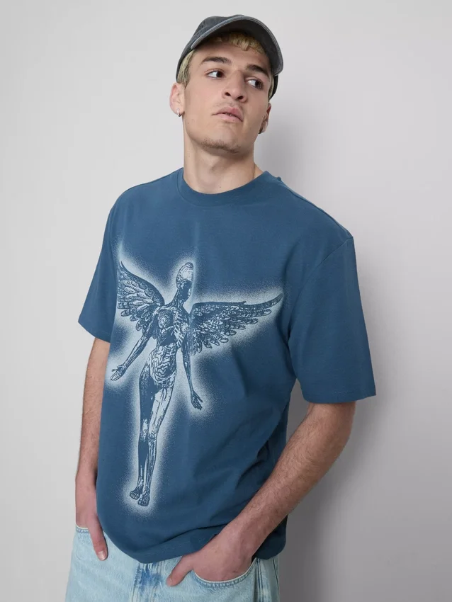 Košile s potiskem Nirvana Angel