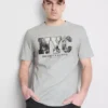 Košile s potiskem z New Yorku