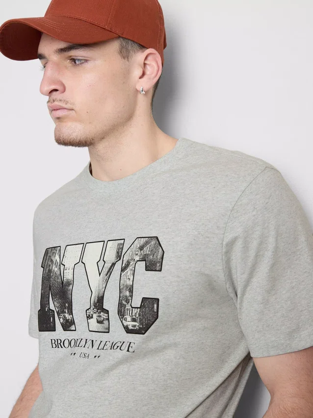 Košile s potiskem z New Yorku