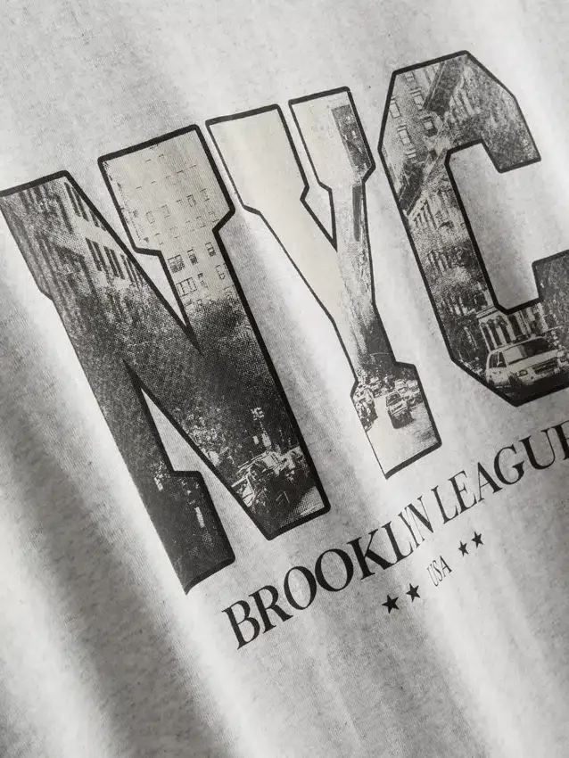 Košile s potiskem z New Yorku