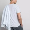Košile s výstřihem do V, úzkým střihem a elastickým materiálem