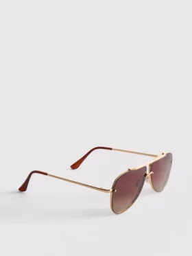 Kovové sluneční brýle ve stylu aviator