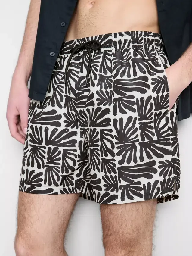 Kraťasy s abstraktním potiskem