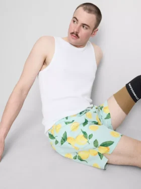 Kraťasy s citronovým potiskem