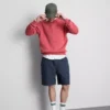 Kraťasy se stahovací šňůrkou a texturovaným povrchem