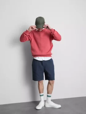 Kraťasy se stahovací šňůrkou a texturovaným povrchem