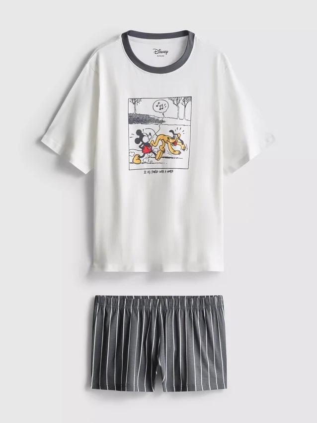 Krátké pyžamo Disney s motivem Mickey Mouse