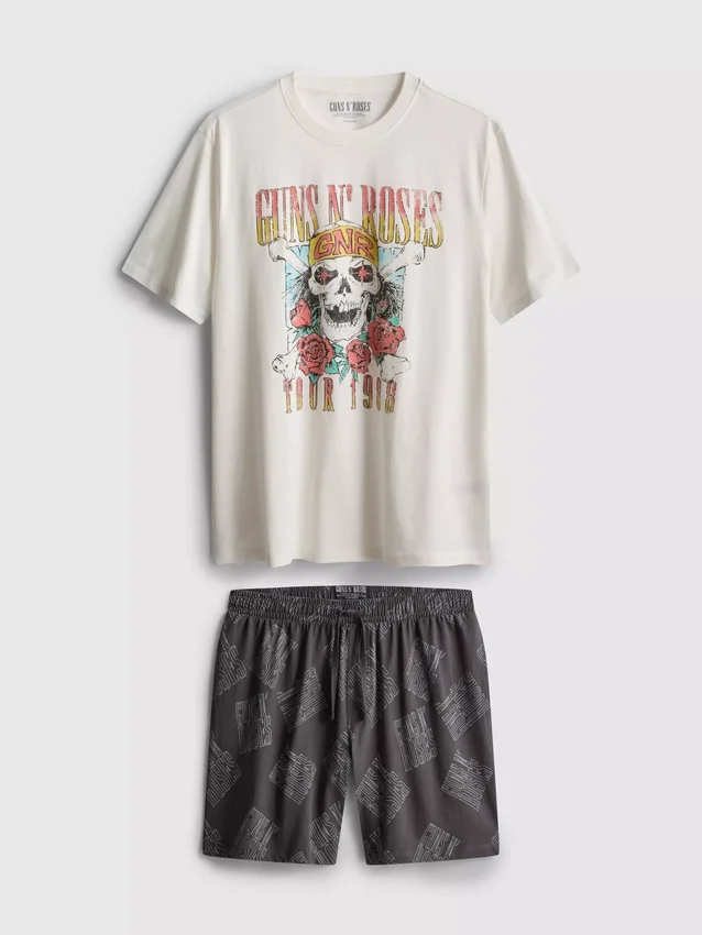 Krátké pyžamové kraťasy Guns N' Roses