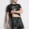 Krátká pyžamová souprava Nirvana s kraťasy