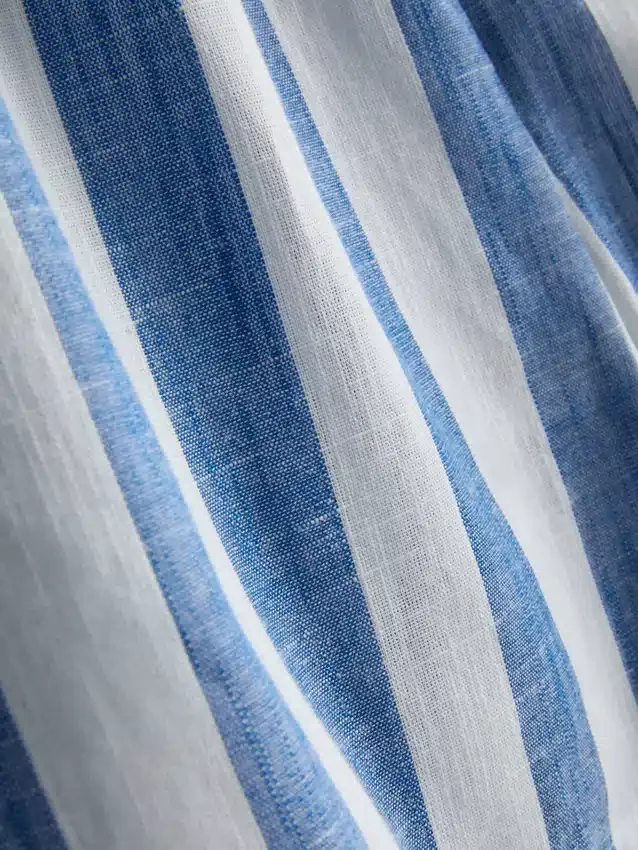 Ležérní bavlněné pruhované plážové kraťasy