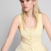 Lila vesta s výstřihem do U