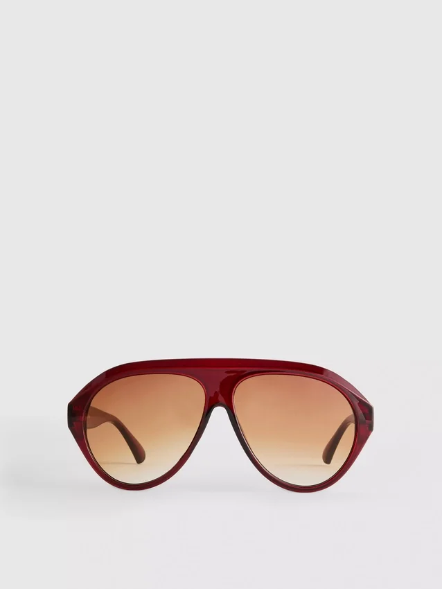 Masivní sluneční brýle ve stylu aviator
