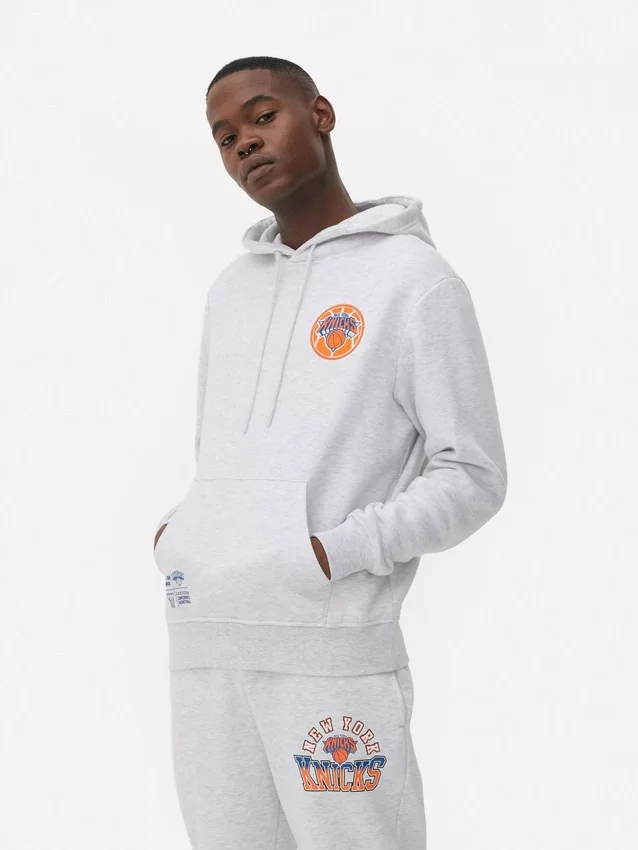 Mikina s kapucí a stahovací šňůrkou NBA New York Knicks