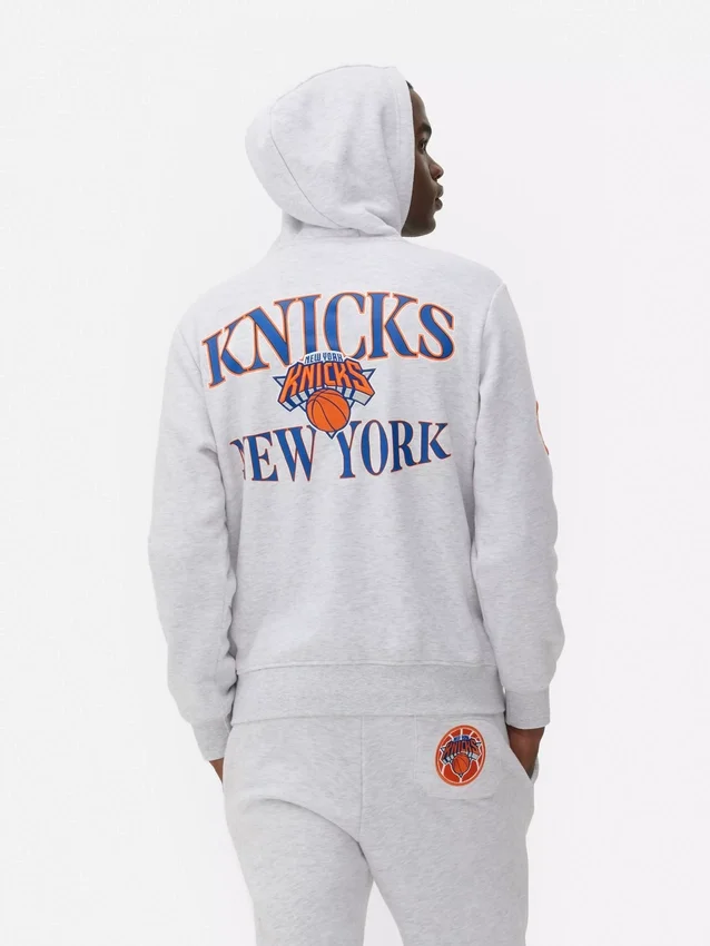Mikina s kapucí a stahovací šňůrkou NBA New York Knicks