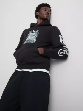 Mikina s kapucí s potiskem Gorillaz