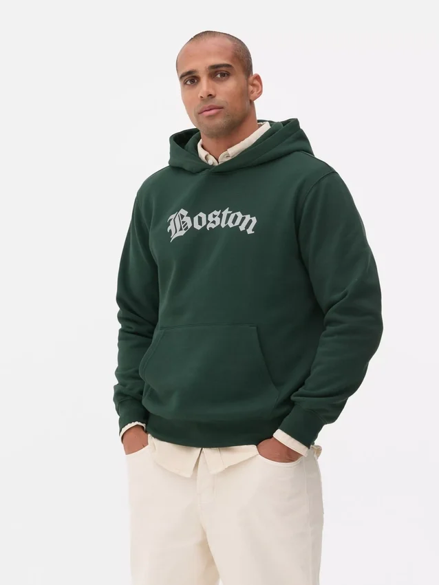 Mikina s potiskem Boston