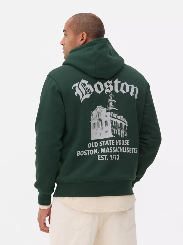 Mikina s potiskem Boston