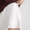 Mini sukně s vázáním na bocích ze směsi lnu