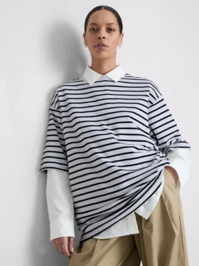 Nezbytné oversized bavlněné tričko