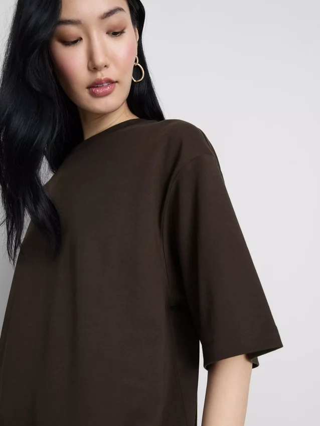Nezbytné oversized bavlněné tričko