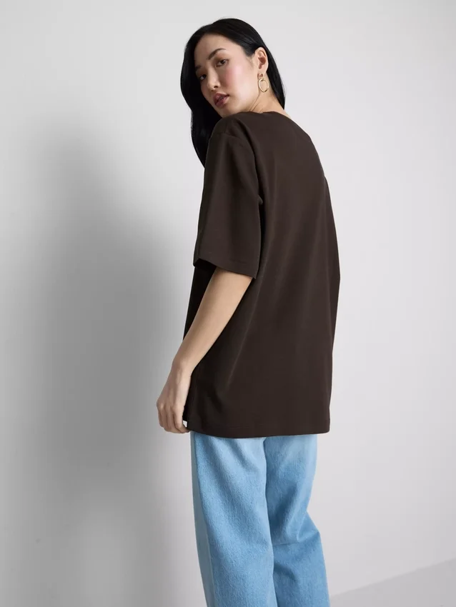 Nezbytné oversized bavlněné tričko
