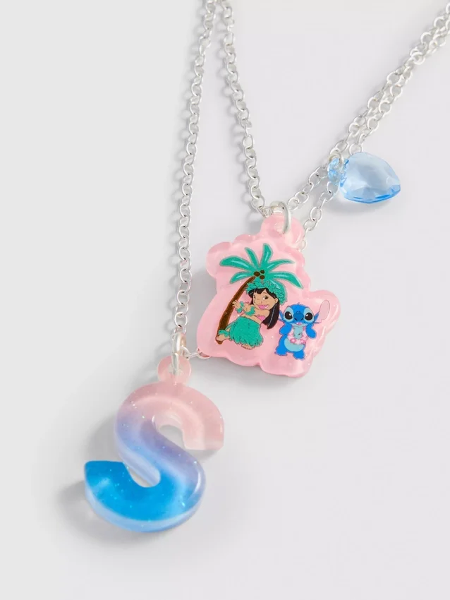 Náhrdelník s přívěskem s iniciálami postavičky Stitche z Disneyho filmů