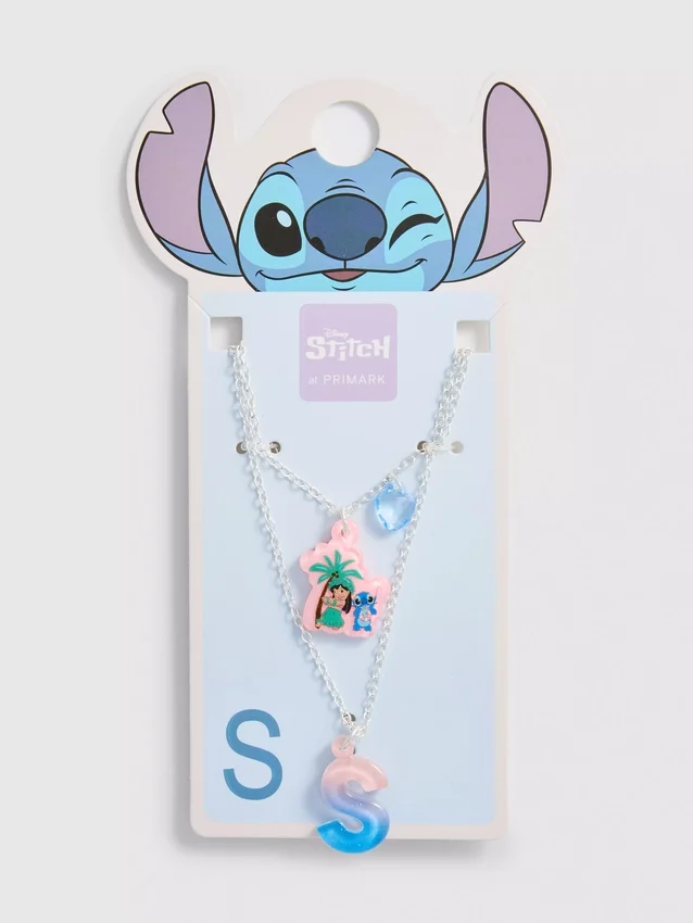 Náhrdelník s přívěskem s iniciálami postavičky Stitche z Disneyho filmů