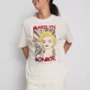 Oversized bavlněná košile s motivem Marilyn Monroe