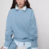 Oversized mikina s pokleslými rameny