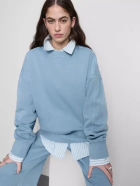 Oversized mikina s pokleslými rameny