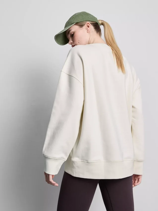 Oversized mikina z materiálu s vysokým podílem bavlny pro běžecký klub