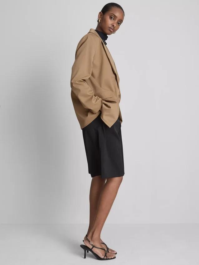 Oversized sako s jedním řadem knoflíků