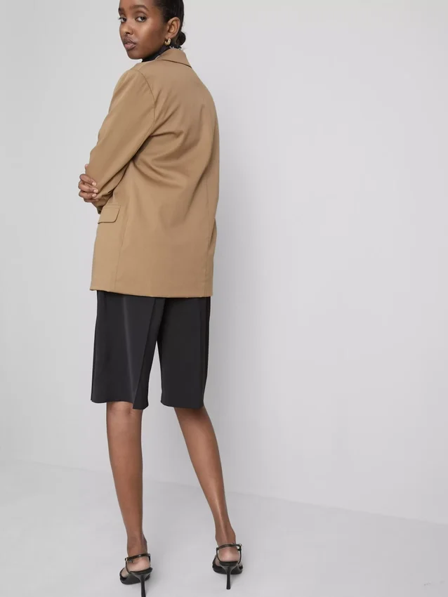 Oversized sako s jedním řadem knoflíků