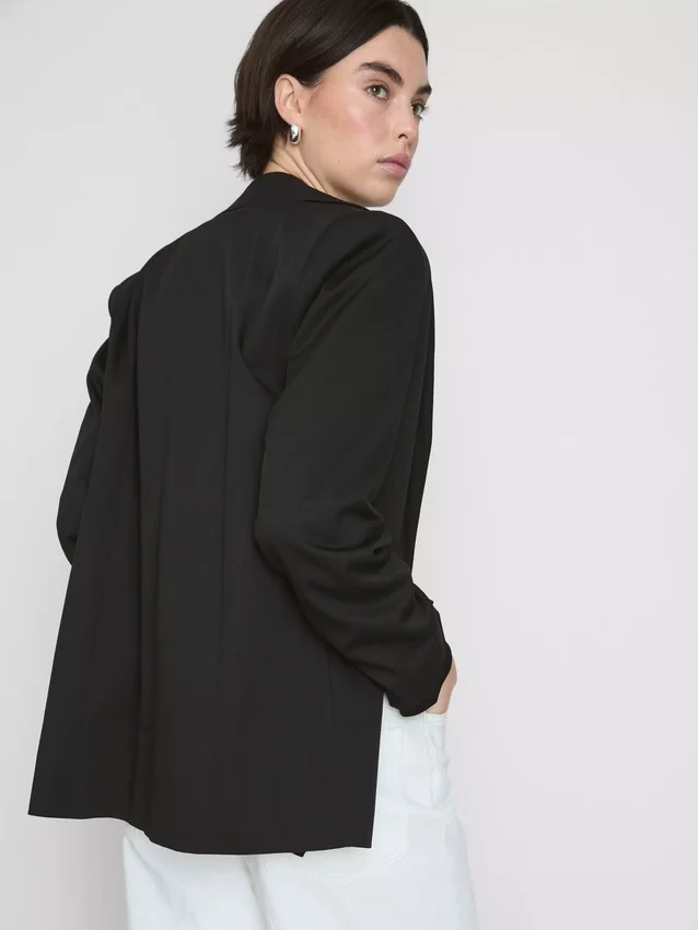 Oversized sako s jedním řadem knoflíků