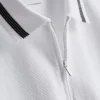 Pletená košile s texturovaným výstřihem na zip