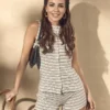 Pletené pruhované tričko s knoflíky od Paula Echevarría