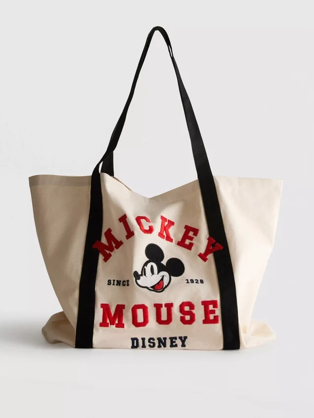Plátěná taška Disney Mickey a přátelé XL s grafickým potiskem