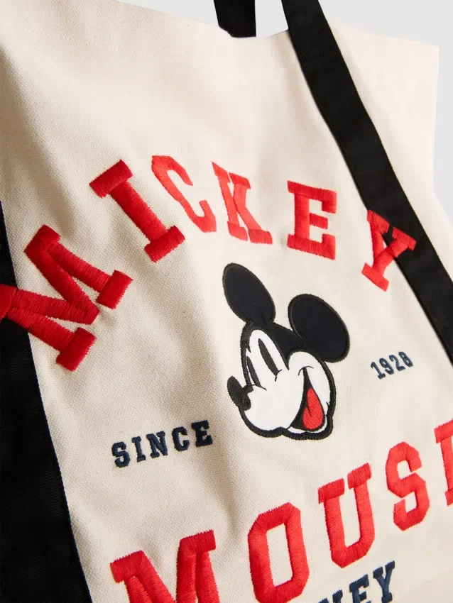 Plátěná taška Disney Mickey a přátelé XL s grafickým potiskem