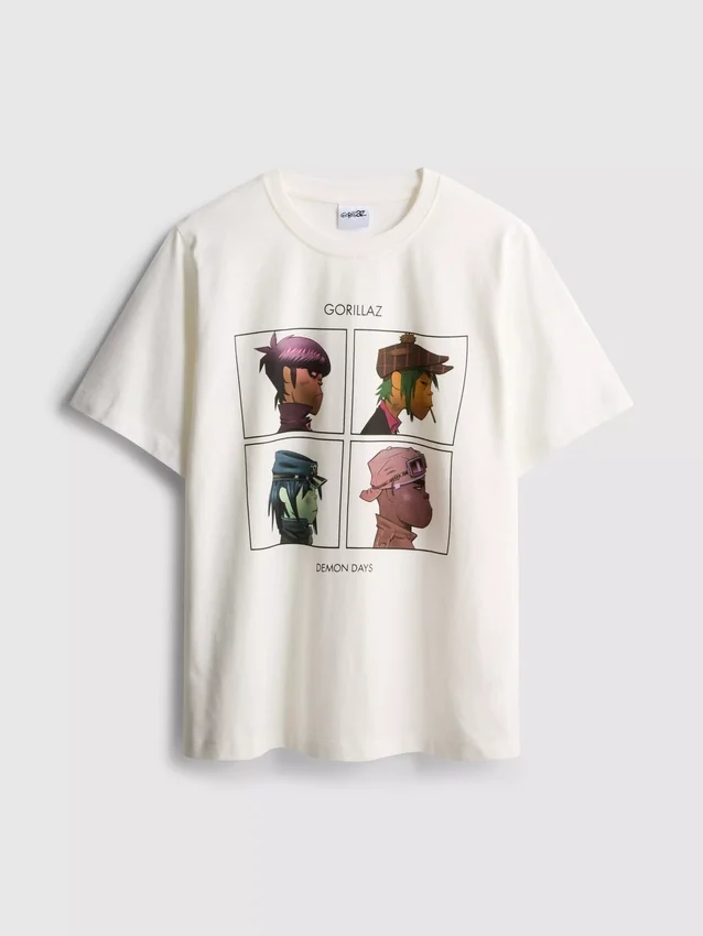 Pohodové hudební tričko s potiskem Gorillaz