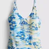 Potisknutý top tankini