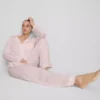 Pruhované jerseyové pyžamo ve stylu „boyfriend“