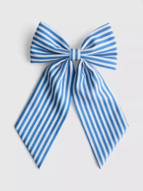 Pruhovaná mašle do vlasů