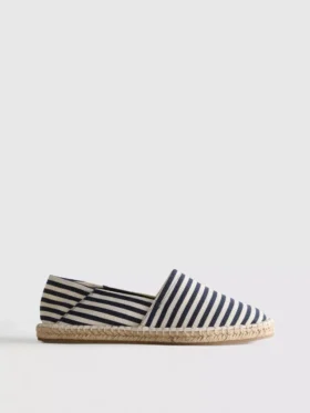 Pruhované nazouvací espadrilky