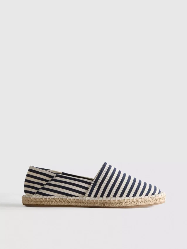 Pruhované nazouvací espadrilky
