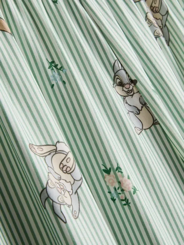 Pruhované pyžamo ve stylu „boyfriend“ s motivem Bambi od Disneyho