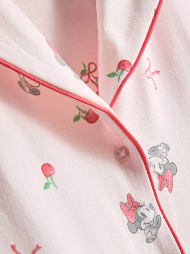 Pyžama ve stylu „boyfriend“ s potiskem Minnie Mouse od Disneyho