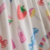 Pyžama ve stylu boyfriend s potiskem sladkých dobrot