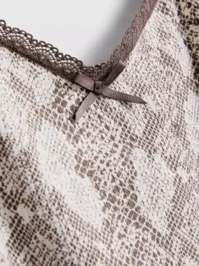 Pyžamové tílko s leopardím vzorem